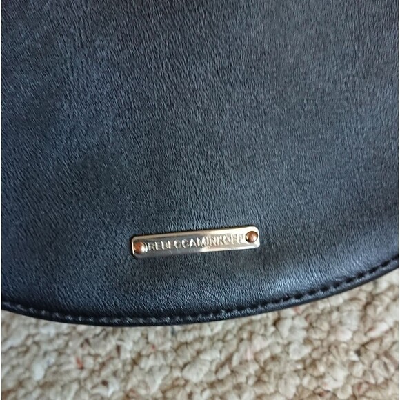 Rebecca Minkoff blabk Saddle Leather Crossbody Bag - Picture 7 of 14